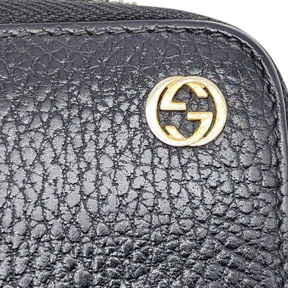 Gucci Calfskin Leather Interlocking G Zip Around Wallet Black - Mint Condition - Picture 5 of 9